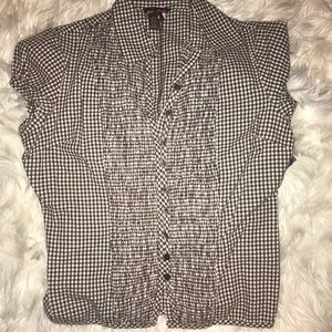 Checked blouse 4/16$